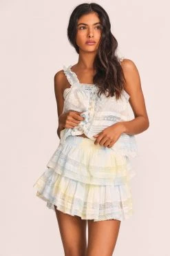 LoveShackFancy Ruffle Mini Skirt New Arrivals