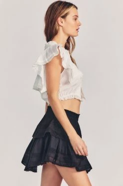 LoveShackFancy Skirts Ruffle Mini Skirt
