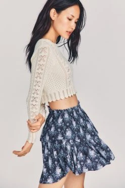 LoveShackFancy Ruffle Mini Skirt Skirts