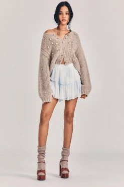 LoveShackFancy Ruffle Mini Skirt Sale