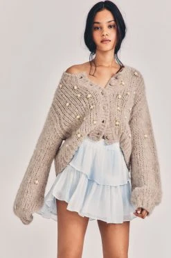 LoveShackFancy Ruffle Mini Skirt Sale