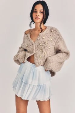 LoveShackFancy Ruffle Mini Skirt Sale