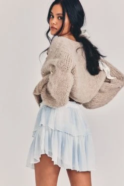 LoveShackFancy Ruffle Mini Skirt Sale