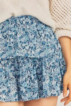 LoveShackFancy X Liberty Ruffle Mini Skirt Sale