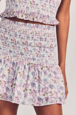 LoveShackFancy Skirts Camilla Mini Skirt
