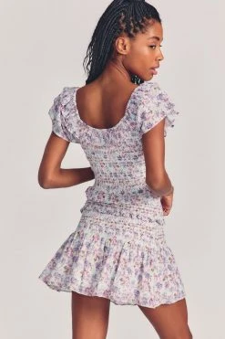 LoveShackFancy Skirts Camilla Mini Skirt