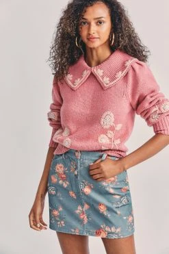 LoveShackFancy Hollywood Mini Skirt