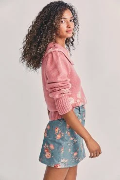 LoveShackFancy Hollywood Mini Skirt