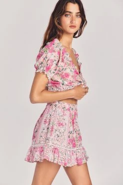 LoveShackFancy Sale Baydar Mini Skirt