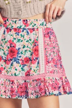 LoveShackFancy Baydar Mini Skirt