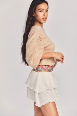 LoveShackFancy Henny Mini Skirt Sale