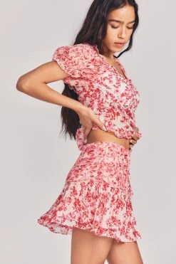 LoveShackFancy Rhodes Silk Mini Skirt Sale 11 LoveShackFancy Rhodes Silk Mini Skirt Sale