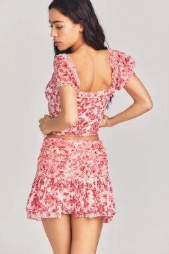 LoveShackFancy Rhodes Silk Mini Skirt Sale 12 LoveShackFancy Rhodes Silk Mini Skirt Sale