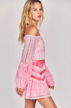 LoveShackFancy Felice Mini Skirt