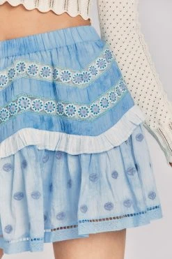 LoveShackFancy Felice Mini Skirt Skirts