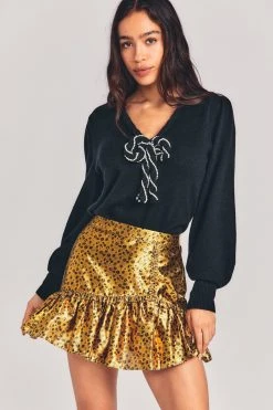 LoveShackFancy Sale Jovanna Mini Skirt