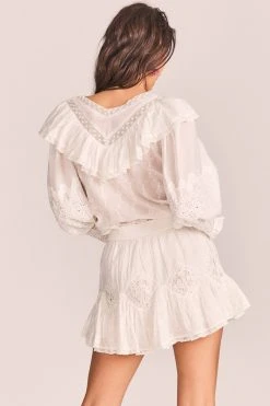 LoveShackFancy New Arrivals Adia Mini Skirt