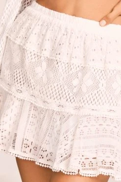 LoveShackFancy Diamond Mini Skirt