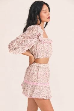 LoveShackFancy Diamond Mini Skirt New Arrivals