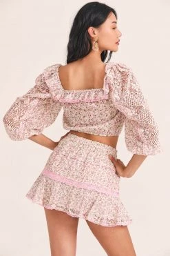 LoveShackFancy Diamond Mini Skirt New Arrivals