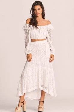 LoveShackFancy Sisto Midi Skirt New Arrivals