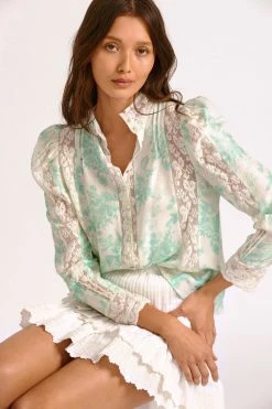 LoveShackFancy Jacque Silk Top Sale 17 LoveShackFancy Jacque Silk Top Sale