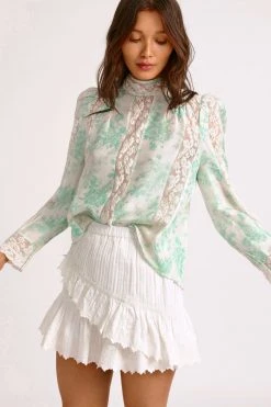 LoveShackFancy Jacque Silk Top Sale 18 LoveShackFancy Jacque Silk Top Sale