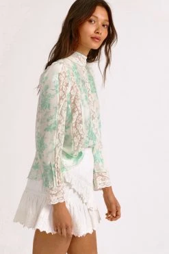 LoveShackFancy Jacque Silk Top Sale 20 LoveShackFancy Jacque Silk Top Sale