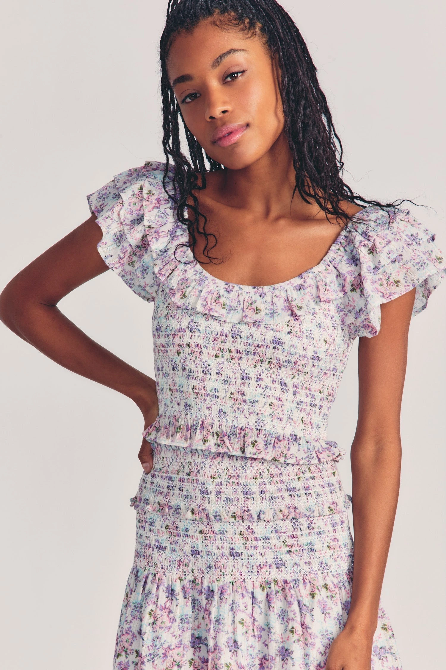 LoveShackFancy Saba Crop Top 1 LoveShackFancy Saba Crop Top