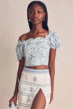 LoveShackFancy Tops Melina Top 17 LoveShackFancy Tops Melina Top