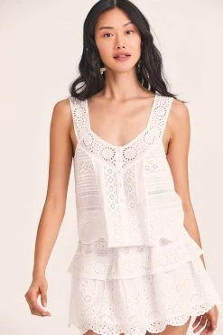 LoveShackFancy Tops Breccan Tank