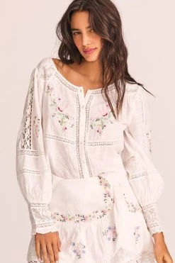 LoveShackFancy Lelia Blouse New Arrivals