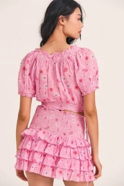 LoveShackFancy Rosalinda Crop Top