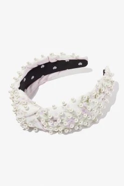 LoveShackFancy X Lele Sadoughi Mini Pearl Knotted Headband