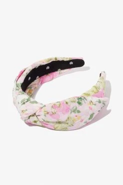 LoveShackFancy X Lele Sadoughi Printed Veronica Bow Headband