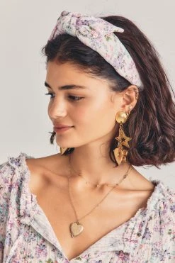 LoveShackFancy X Lele Sadoughi Printed Veronica Bow Headband