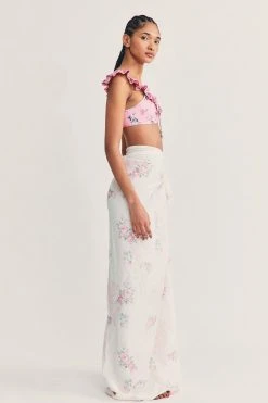 LoveShackFancy Pool Rosa Beaux Linen Beach Throw