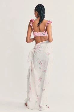 LoveShackFancy Pool Rosa Beaux Linen Beach Throw