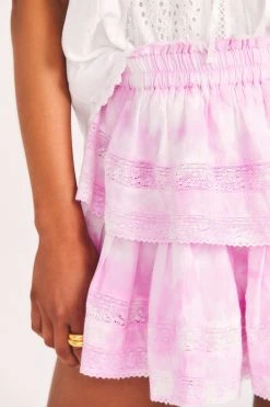 LoveShackFancy Skirts Ruffle Mini Skirt