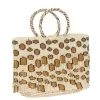 LoveShackFancy New Arrivals Leopard Beaded Handbag