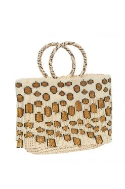 LoveShackFancy New Arrivals Leopard Beaded Handbag